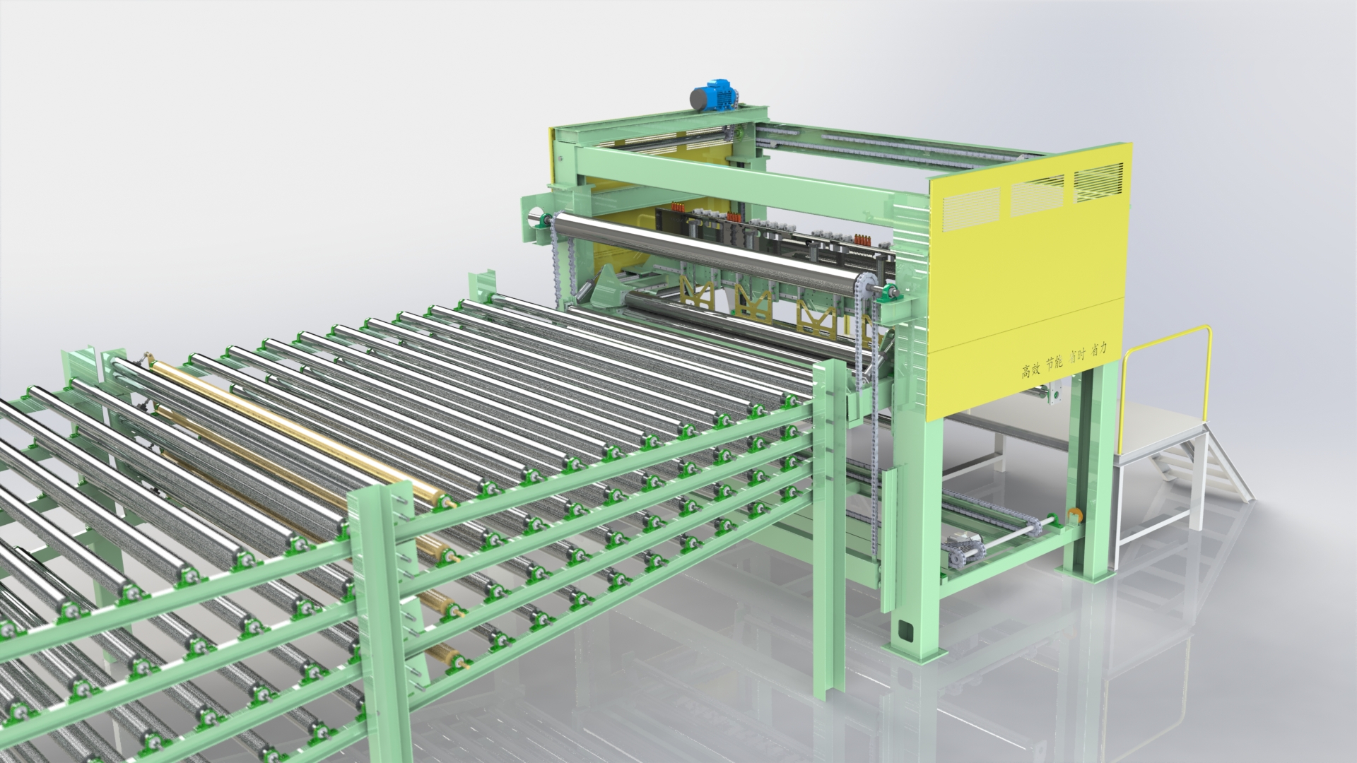 Auto feeder for veneer drying line 